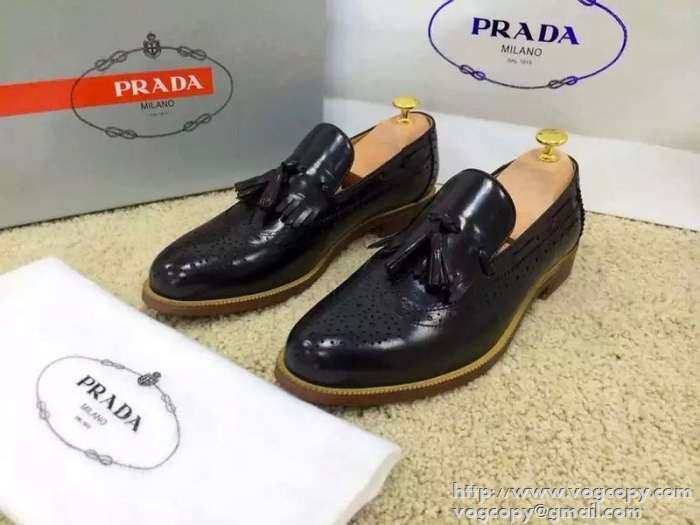 激安販売　2015 PRADA プラダ　今季セール　 レザーシューズ靴 2色可選