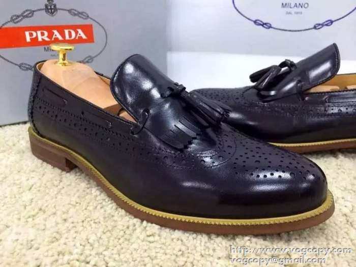 激安販売　2015 PRADA プラダ　今季セール　 レザーシューズ靴 2色可選