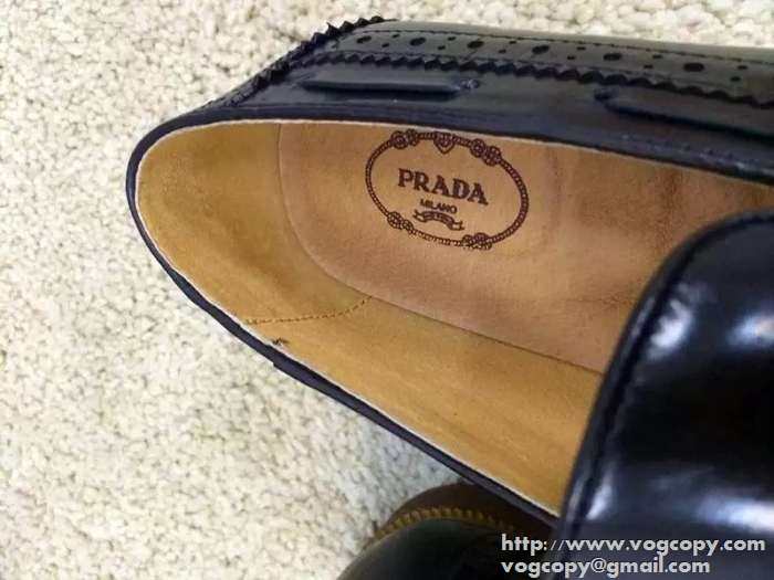 激安販売　2015 PRADA プラダ　今季セール　 レザーシューズ靴 2色可選