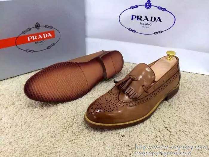 激安販売　2015 PRADA プラダ　今季セール　 レザーシューズ靴 2色可選