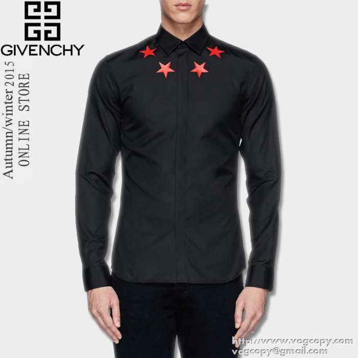 ファション性ある　 2015秋冬 GIVENCHY ジバンシー 快適　長袖シャツ 2色可選
