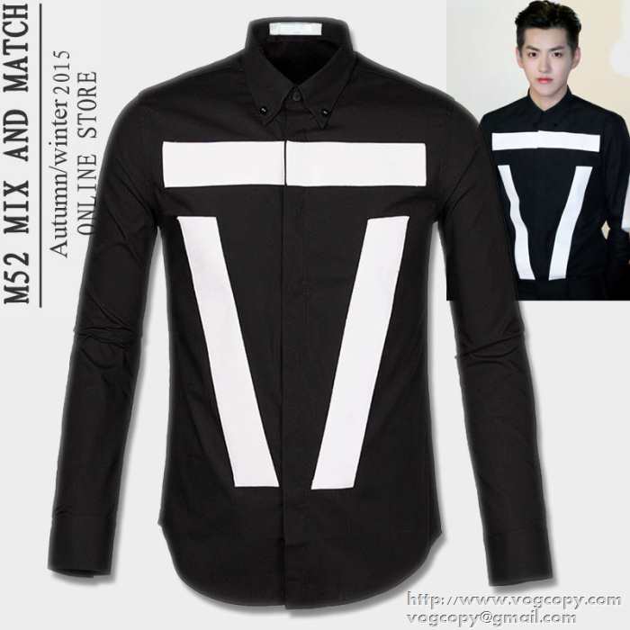 ファション性ある　 2015秋冬 GIVENCHY ジバンシー 長袖シャツ 2色可選