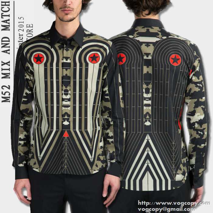 カジュアル　2015秋冬 GIVENCHY ジバンシー 優雅な 長袖シャツ