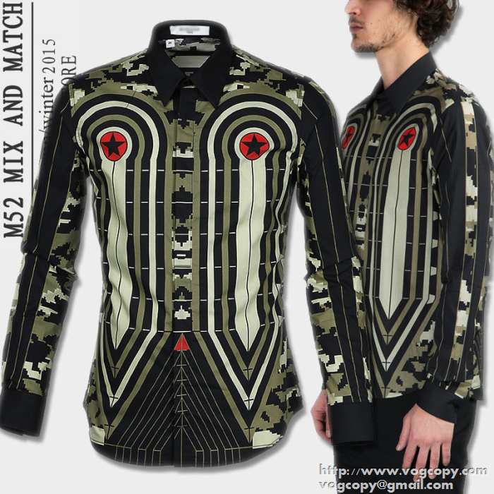 カジュアル　2015秋冬 GIVENCHY ジバンシー 優雅な 長袖シャツ