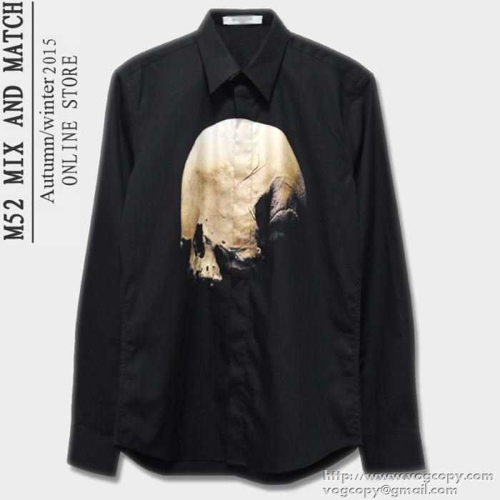 格安 2015秋冬 GIVENCHY ジバンシー 大人のスタイル　長袖シャツ