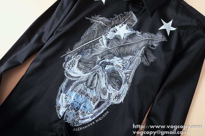 値下げる 2015秋冬 alexander mcqueen アレキサンダー マックイーン お洒落　長袖シャツ