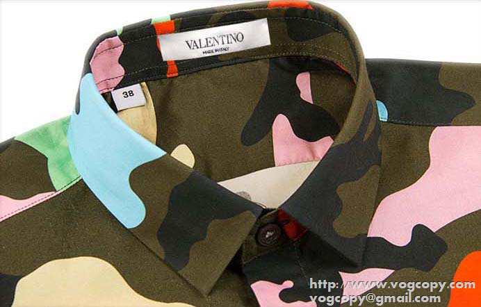 目を引く　 2015秋冬 VALENTINO ヴァレンティノ　画期的 長袖シャツ 迷彩