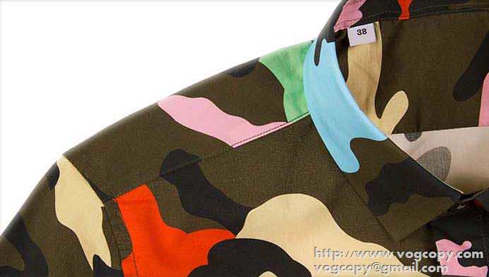 目を引く　 2015秋冬 VALENTINO ヴァレンティノ　画期的 長袖シャツ 迷彩