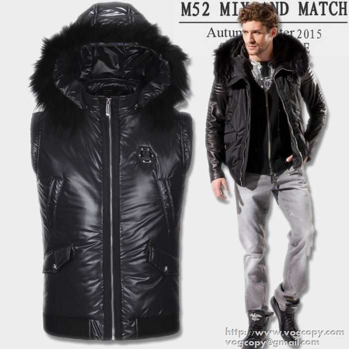 高級感ある 2015秋冬 PHILIPP PLEIN フィリッププレイン 魅力的ダウンベスト 2色可選