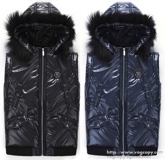 高級感ある 2015秋冬 PHILIPP PLEIN フィリッププレイン 魅力的ダウンベスト 2色可選