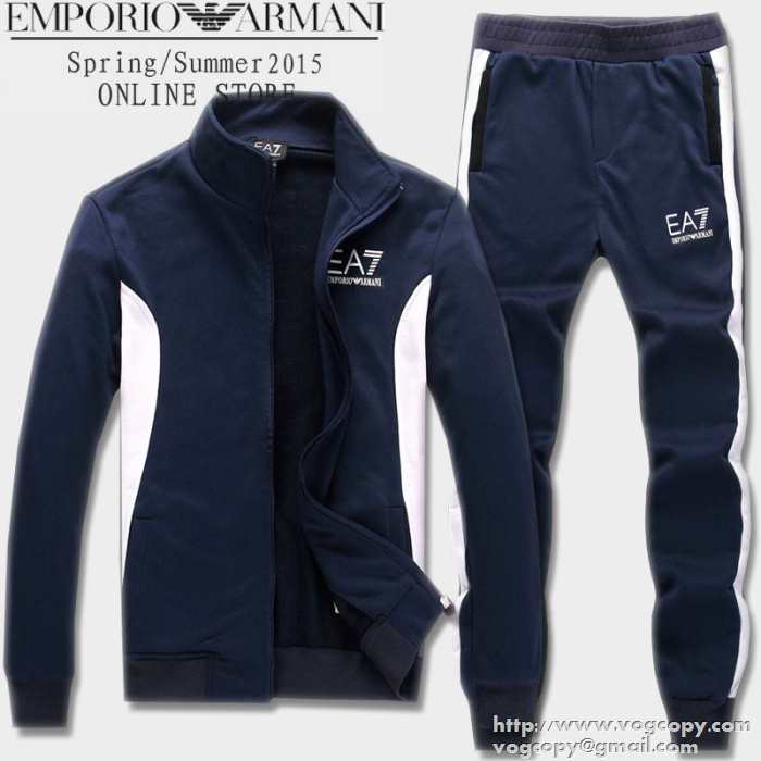 2015 光沢感のある！ ARMANI アルマーニ ジャージセット 2色可選