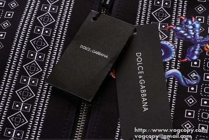 2015秋冬 通気性と速乾性に優れた　 Dolce&Gabbana ドルチェ＆ガッバーナ スタンド ブルゾン