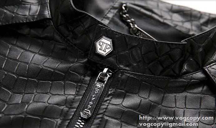 人気販売 2015秋冬 PHILIPP PLEIN フィリッププレイン　満点 革ジャケット
