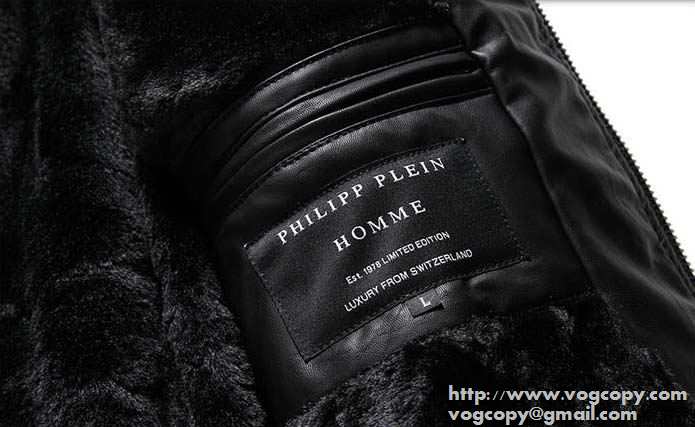 肌触りが魅力 2015秋冬 PHILIPP PLEIN フィリッププレイン 満点　革ジャケット