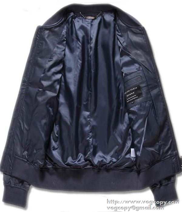 お洒落 2015秋冬 PHILIPP PLEIN フィリッププレイン 良い柔らかい　革ジャケット