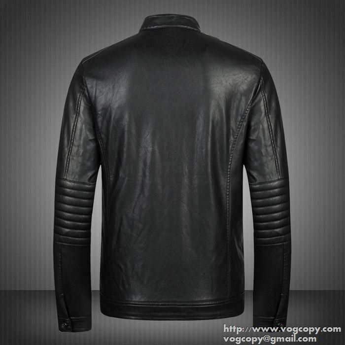 安心感のある 2015秋冬 PHILIPP PLEIN フィリッププレイン しなやかで革ジャケット 2色可選