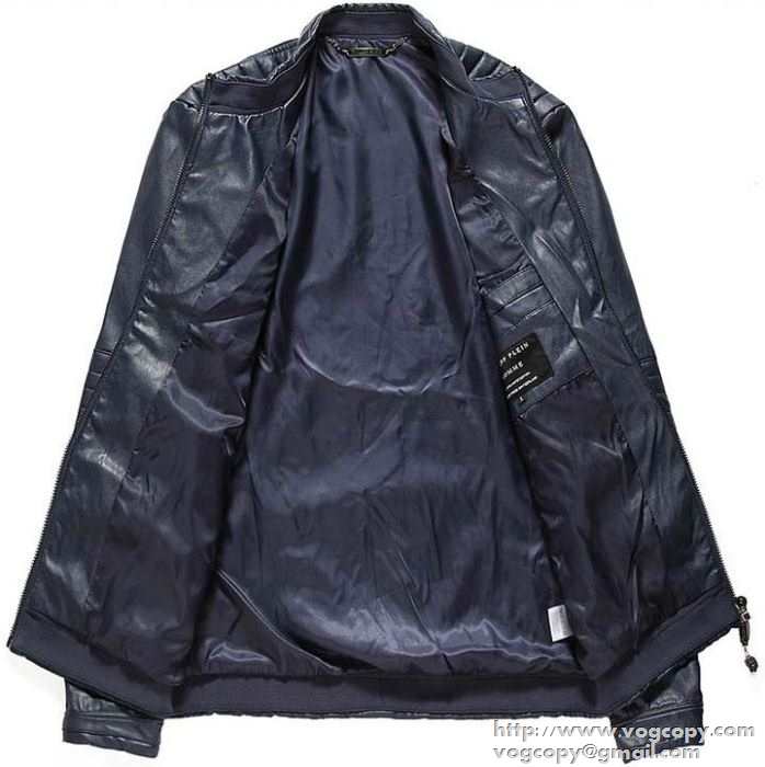 安心感のある 2015秋冬 PHILIPP PLEIN フィリッププレイン しなやかで革ジャケット 2色可選