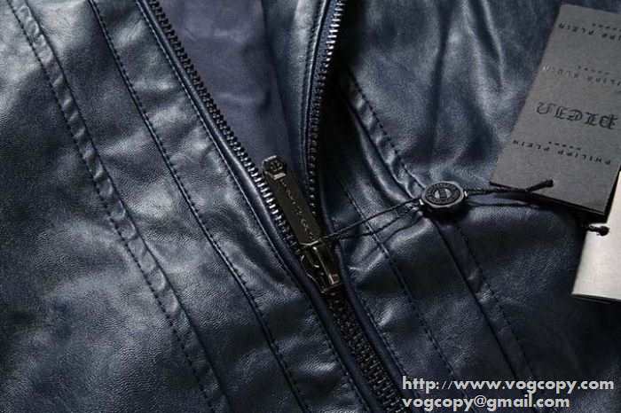 安心感のある 2015秋冬 PHILIPP PLEIN フィリッププレイン しなやかで革ジャケット 2色可選
