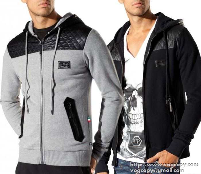お買い得 2015秋冬 philipp plein フィリッププレイン雰囲気を醸す フード付きコート 2色可選
