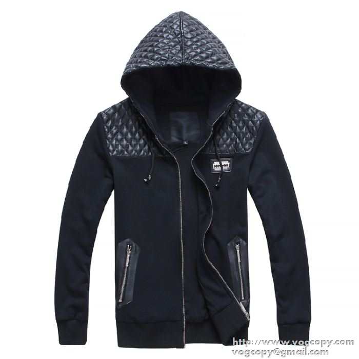 お買い得 2015秋冬 philipp plein フィリッププレイン雰囲気を醸す フード付きコート 2色可選
