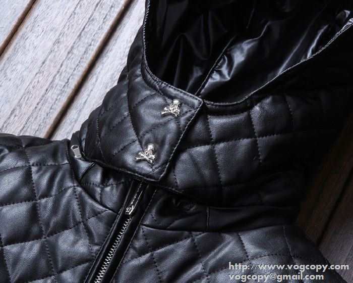 今季セール　2015秋冬 PHILIPP PLEIN フィリッププレイン 光沢のあるダウンベスト 2色可選