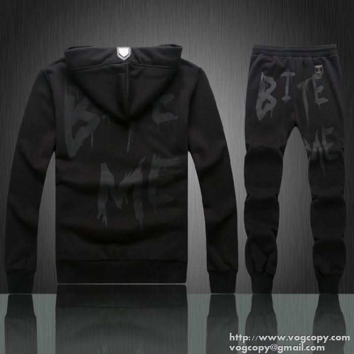 爆款 2015秋冬 PHILIPP PLEIN フィリッププレイン 耐久性のあるパーカー 上下セット 2色可選