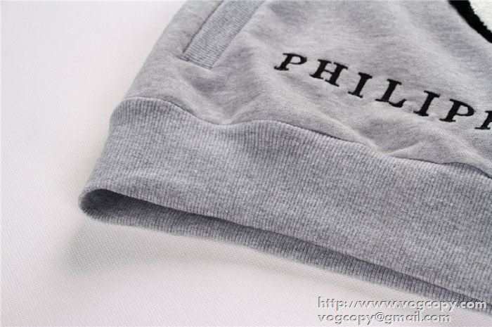 爆款 2015秋冬 PHILIPP PLEIN フィリッププレイン 耐久性のあるパーカー 上下セット 2色可選