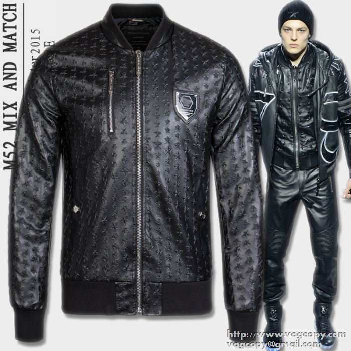 使い勝手　 2015秋冬 PHILIPP PLEIN フィリッププレイン 新作　革ジャケット