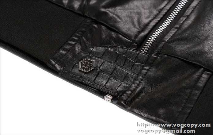 一味違った雰囲気を醸す　2015秋冬 PHILIPP PLEIN フィリッププレイン 定番の革ジャケット