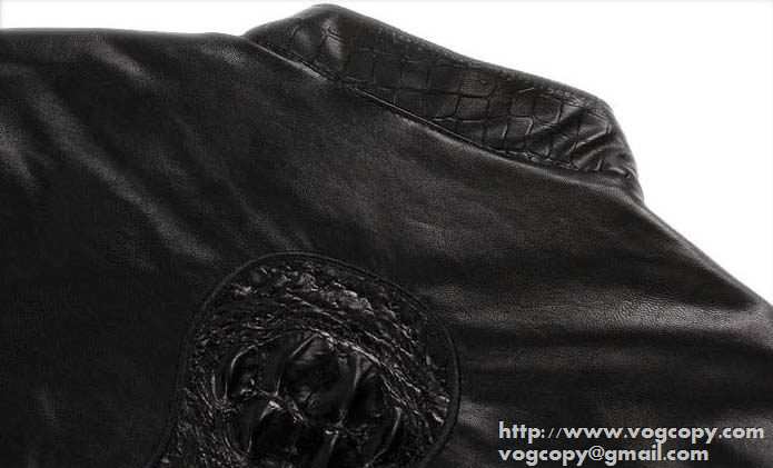 一味違った雰囲気を醸す　2015秋冬 PHILIPP PLEIN フィリッププレイン 定番の革ジャケット