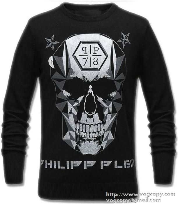プレゼントに 2015秋冬 PHILIPP PLEIN フィリッププレイン　保温性のある ニット 2色可選