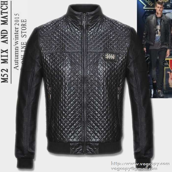 今季セール 2015秋冬 PHILIPP PLEIN フィリッププレイン お買い得　革ジャケット