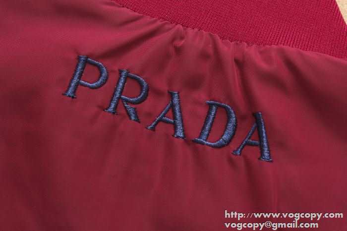 印象的　2015秋冬 prada プラダ 値下げる　スタジアムジャンパー 4色可選