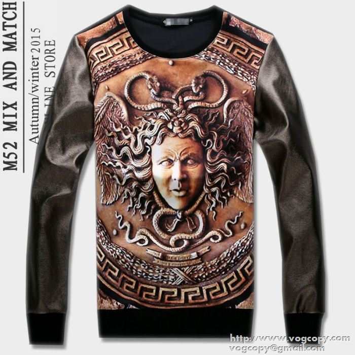 カジュアル 2015秋冬 VERSACE ヴェルサーチ　大活躍 プルオーバーパーカー