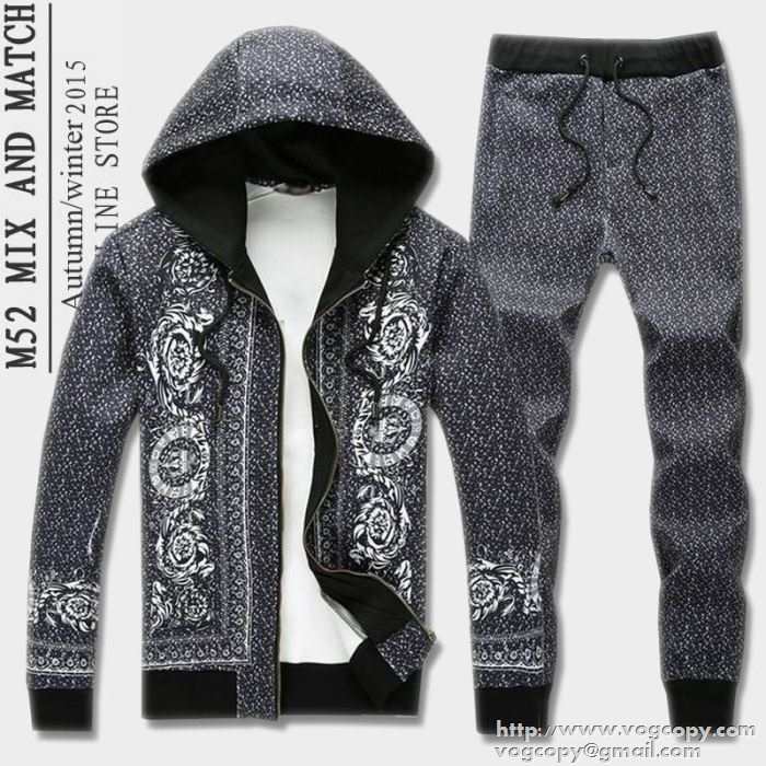完売品　2015秋冬 VERSACE ヴェルサーチ パーカー 上下セット