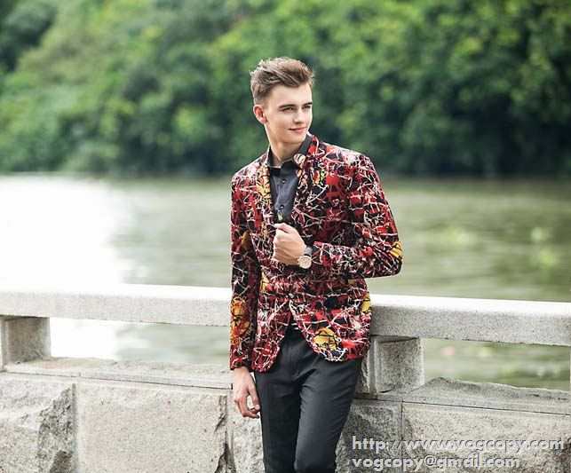 人気販売 2015秋冬 VERSACE ヴェルサーチ 伸縮性ある　スーツ レジャー