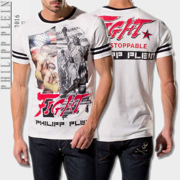 2016 抜群の雰囲気が作れる! フィリッププレイン PHILIPP PLEIN 半袖Tシャツ 2色可選