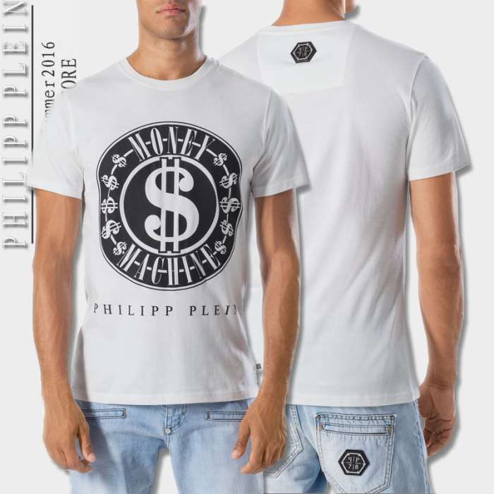 2016春夏 欧米韓流/雑誌  PHILIPP PLEIN フィリッププレイン 半袖Tシャツ 2色可選