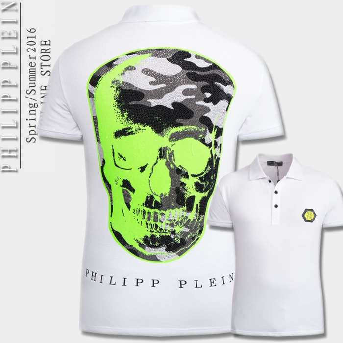 ◆モデル愛用◆ 2016春夏 フィリッププレイン PHILIPP PLEIN 半袖Tシャツ 2色可選