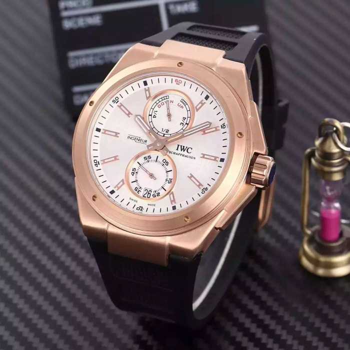 2016 高級感ある インターナショナルウォッチ カン IWC 4針クロノグラフ 男性用腕時計