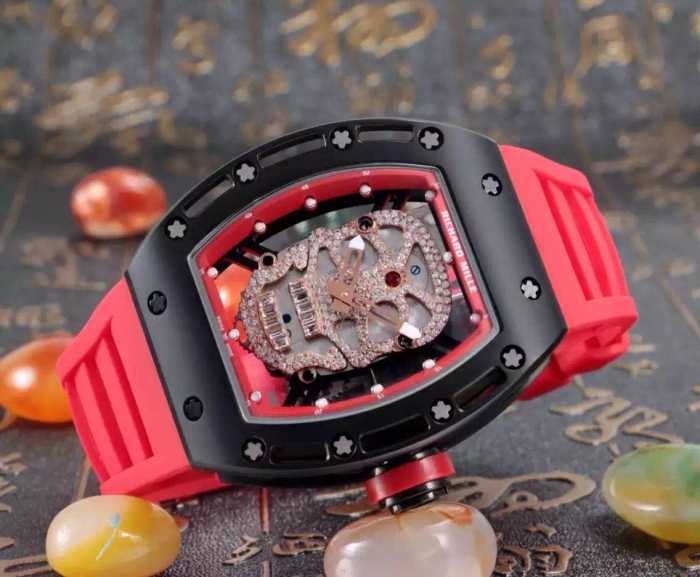 存在感のある 2016  リシャールミル RICHARD MILLE 透かし彫りムーブメント 男性用腕時計