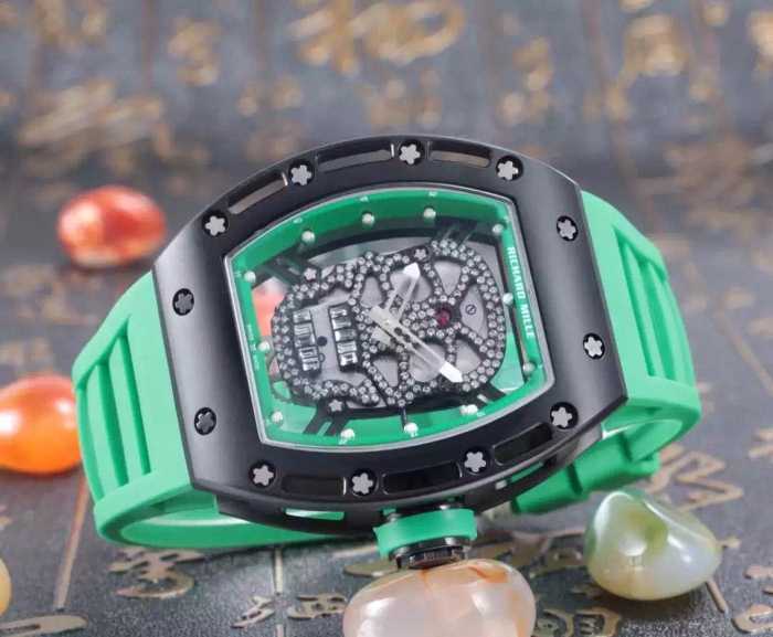 ファッション 人気 2016リシャールミル  RICHARD MILLE 透かし彫りムーブメント 男性用腕時計