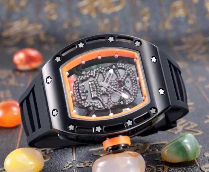 希少 2016 リシャールミル RICHARD MILLE 透かし彫りムーブメント 男性用腕時計