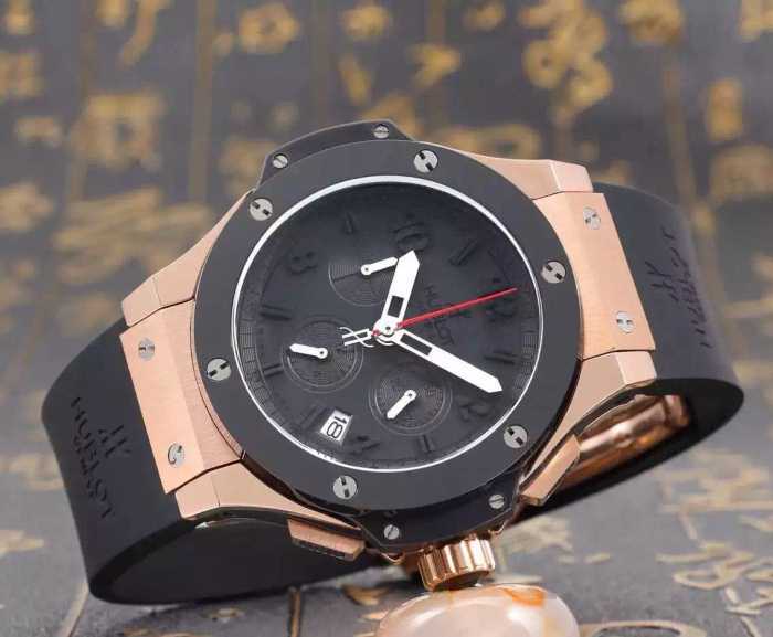 注目のアイテム 2016 ウブロ  HUBLOT5針クロノグラフ 日付表示 男性用腕時計 3色可選