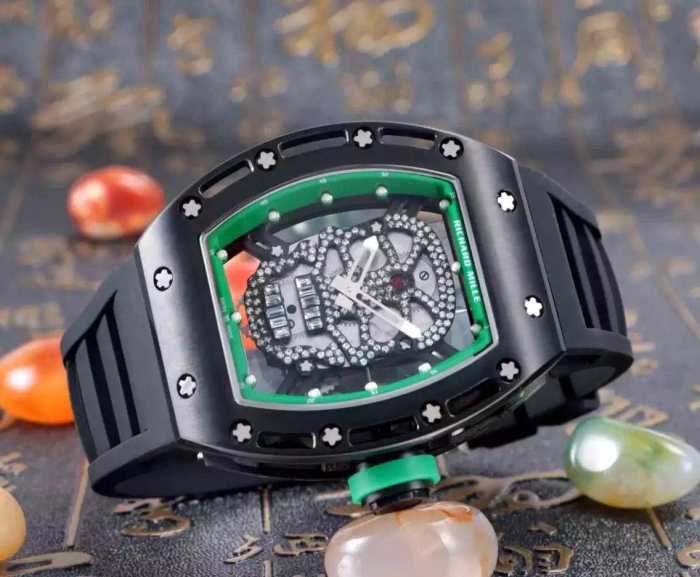 コスパ最高のプライス2016  リシャールミル RICHARD MILLE 透かし彫りムーブメント 男性用腕時計