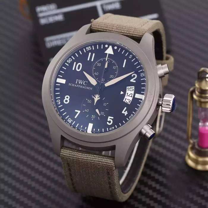 2016高級感を引き立てる  インターナショナルウォッチ カン IWC 5針クロノグラフ 男性用腕時計