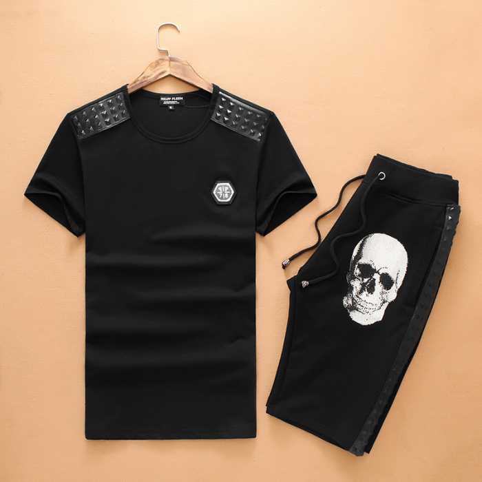 2016春夏 落ち着いた感覚 フィリッププレイン PHILIPP PLEIN 半袖セットアップ