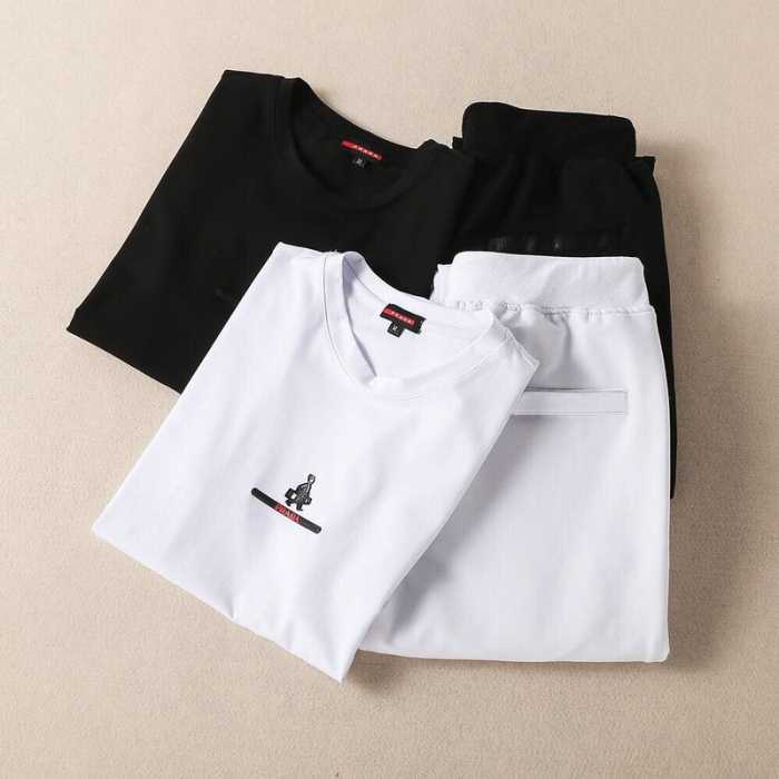 最安値に挑戦 2016春夏 プラダ PRADA 半袖セットアップ 2色可選