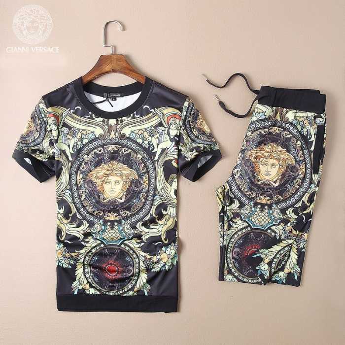 人気 ランキング 2016春夏 ヴェルサーチ VERSACE 半袖セットアップ