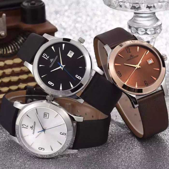 耐久性のある2016 JAEGER-LECOULTRE ジャガールクルト サファイヤクリスタル風防 男女兼用腕時計 3色可選